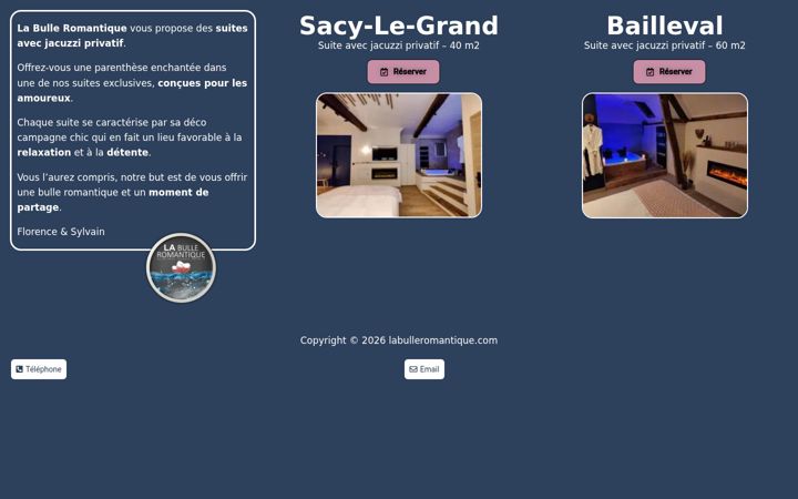 Screenshot of labulleromantique.com