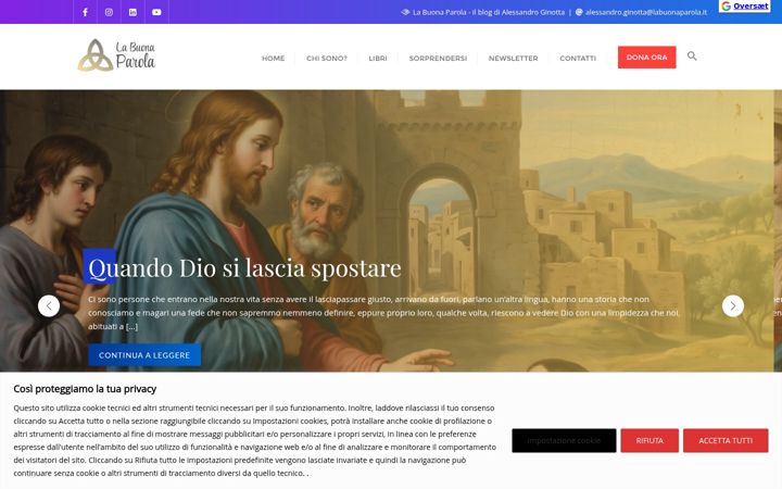 Screenshot of labuonaparola.it