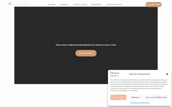 Screenshot of laburliere-espacesante.fr