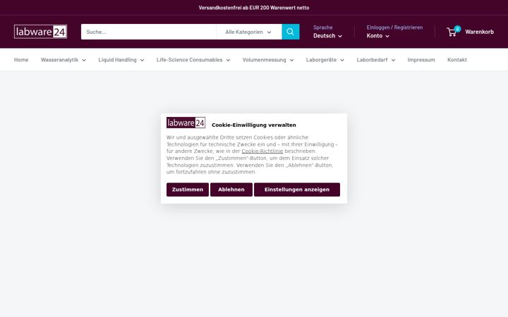 Screenshot of labware24.com