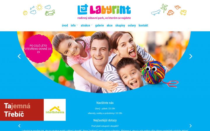 Screenshot of labyrint-trebic.cz