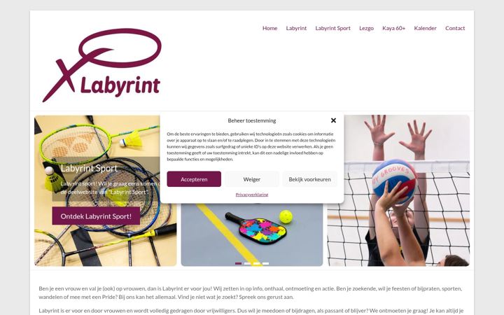 Screenshot of labyrint-vzw.be