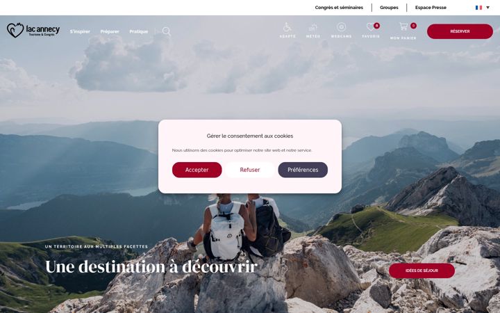 Screenshot of lac-annecy.com