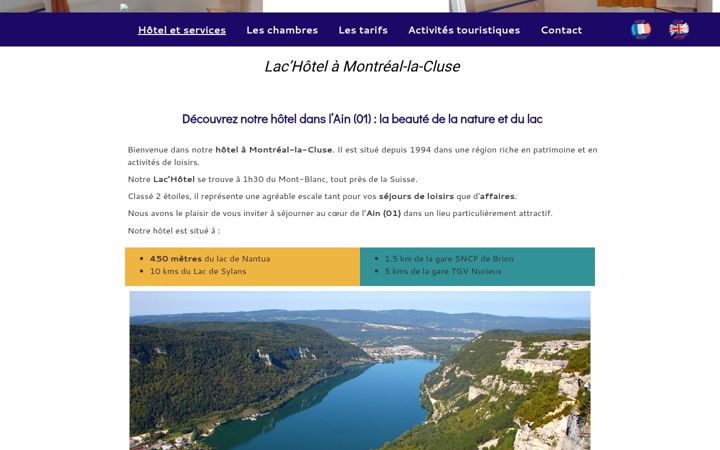 Screenshot of lac-hotel01.fr