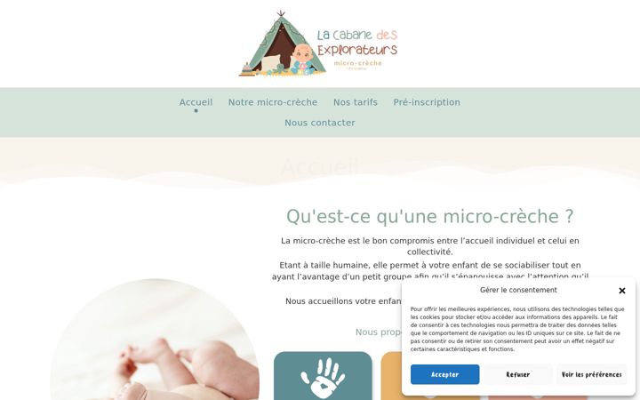 Screenshot of lacabanedesexplorateurs.fr
