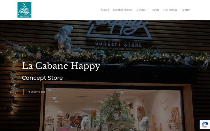 Screenshot of lacabanehappy.fr