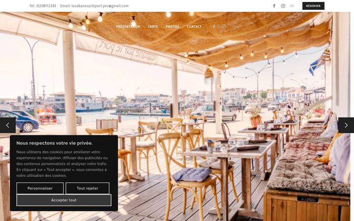Screenshot of lacabanesurleport.fr
