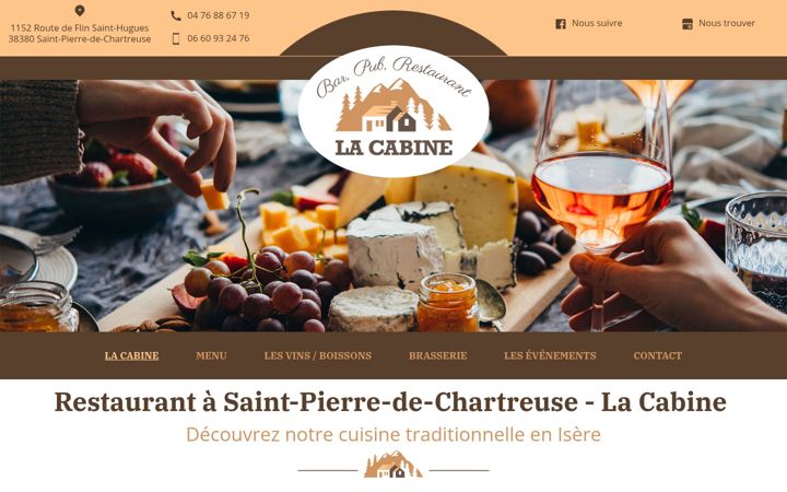 Screenshot of lacabine38.fr