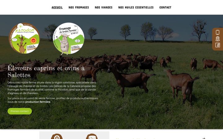 Screenshot of lacabraire.fr
