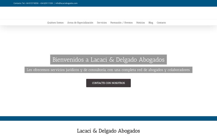 Screenshot of lacaciabogados.com
