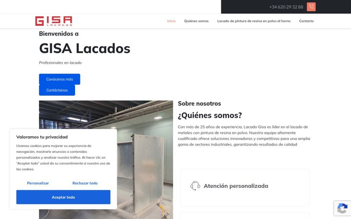Screenshot of lacadosgisa.com