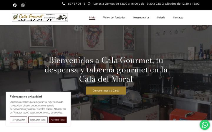 Screenshot of lacalagourmet.com