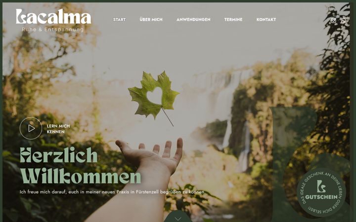 Screenshot of lacalma-praxis.de