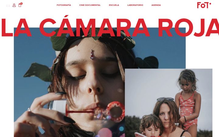 Screenshot of lacamararoja.com