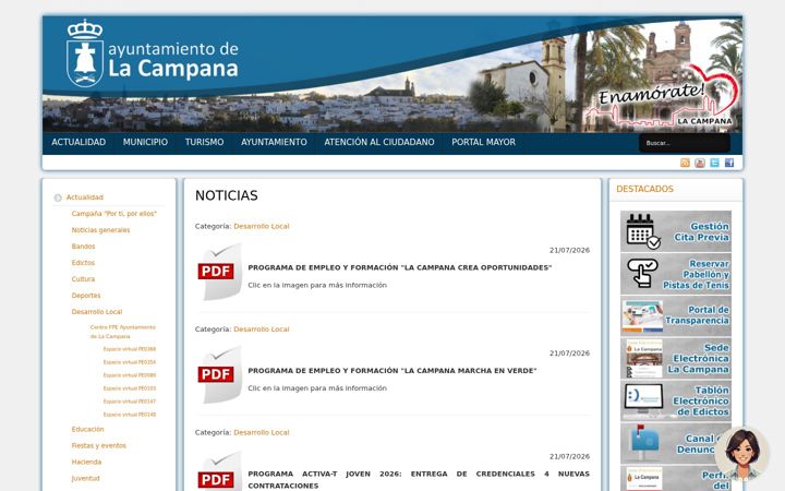 Screenshot of lacampana.es