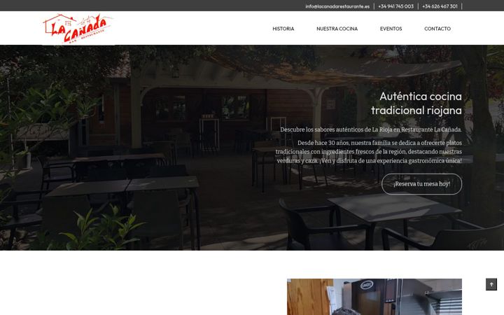 Screenshot of lacanadarestaurante.es
