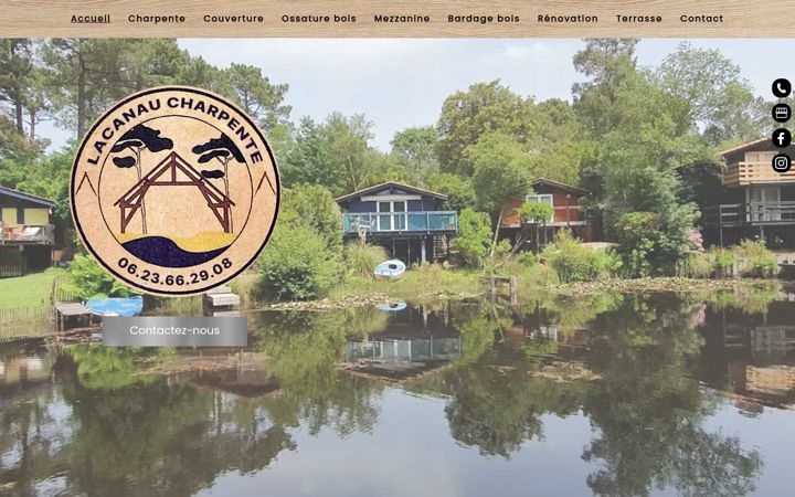 Screenshot of lacanaucharpente.com