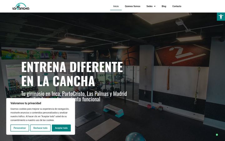 Screenshot of lacanchaentrenamiento.com