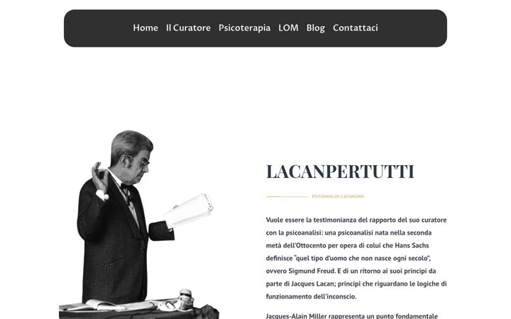 Screenshot of lacanpertutti.it