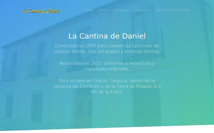 Screenshot of lacantinadedaniel.com