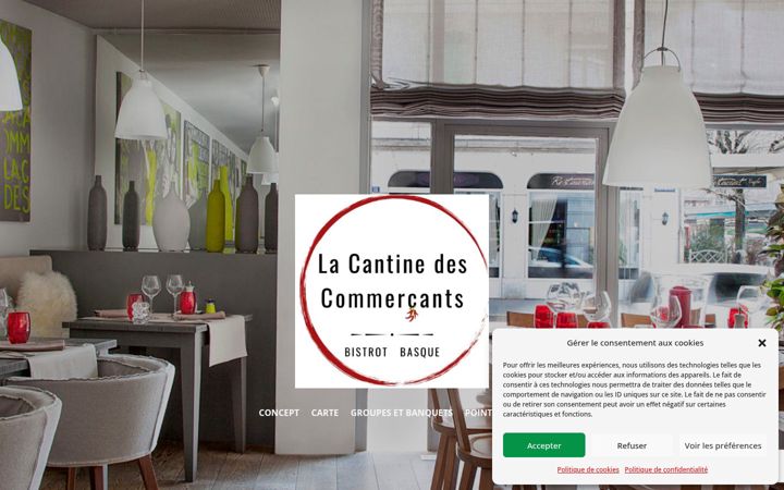 Screenshot of lacantine.ch