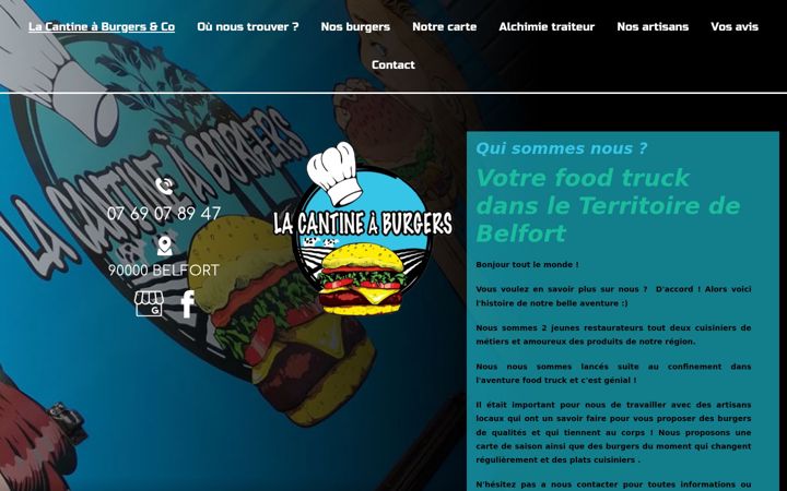 Screenshot of lacantineaburgers-and-co.fr