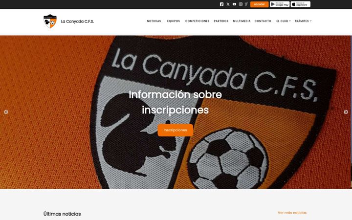 Screenshot of lacanyadacfs.com