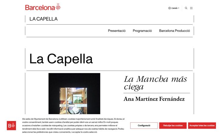 Screenshot of lacapella.barcelona