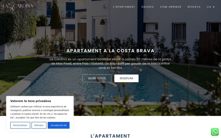Screenshot of lacardina.com