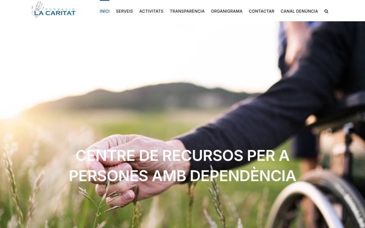 Screenshot of lacaritat.org