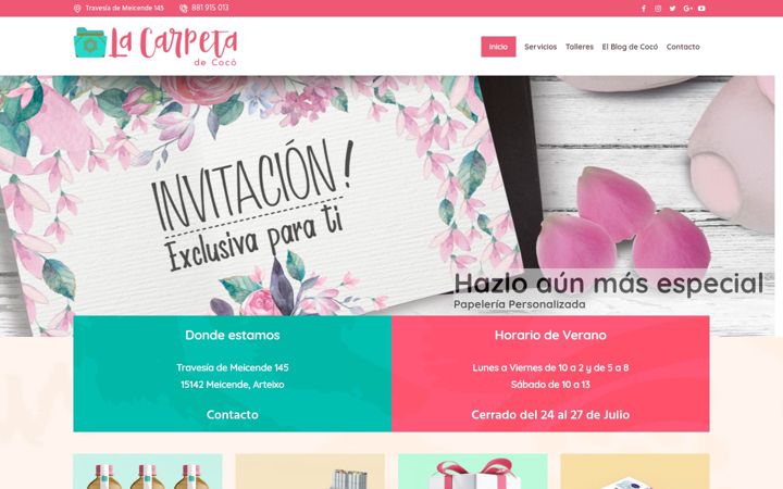 Screenshot of lacarpetadecoco.com