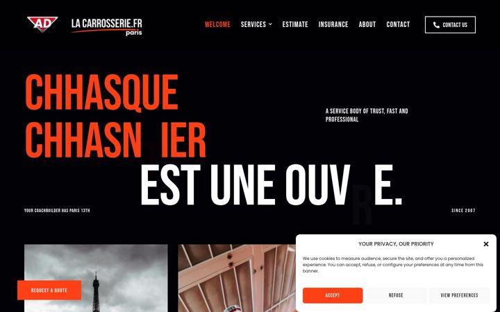 Screenshot of lacarrosserie.fr