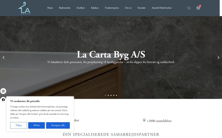 Screenshot of lacartabyg.dk