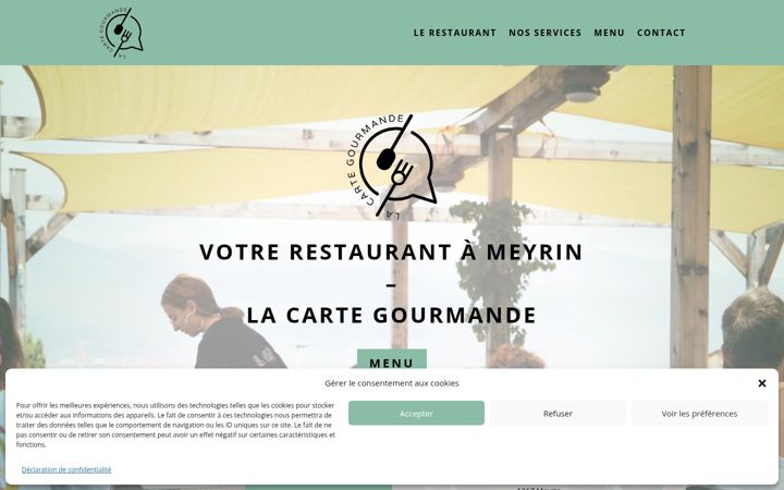 Screenshot of lacartegourmande.ch