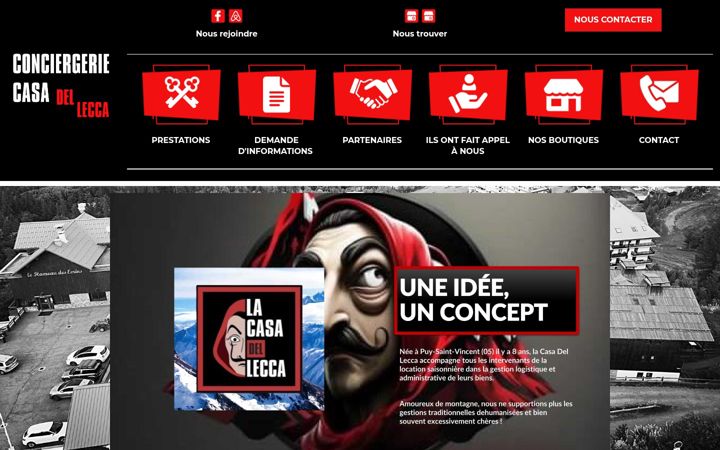 Screenshot of lacasa-del-lecca.fr