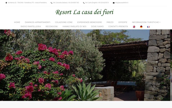 Screenshot of lacasadeifiori.it