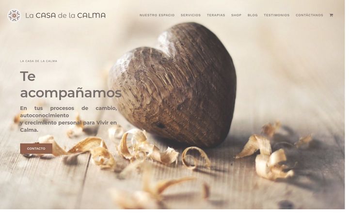 Screenshot of lacasadelacalma.com