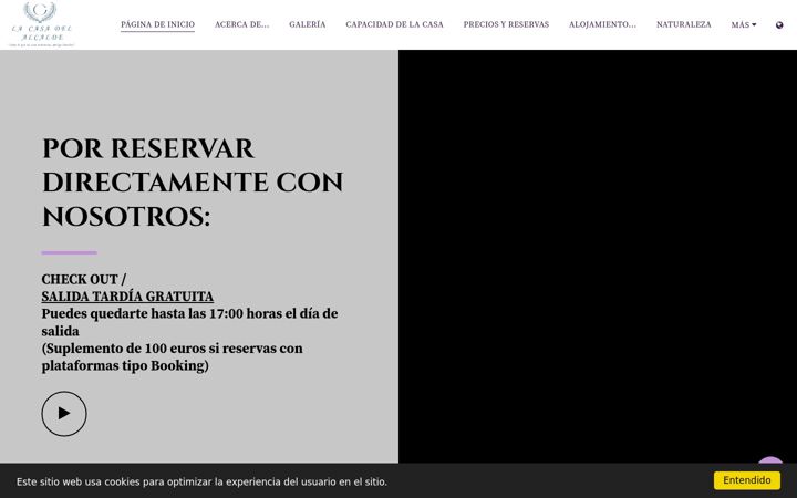 Screenshot of lacasadelalcalde.net