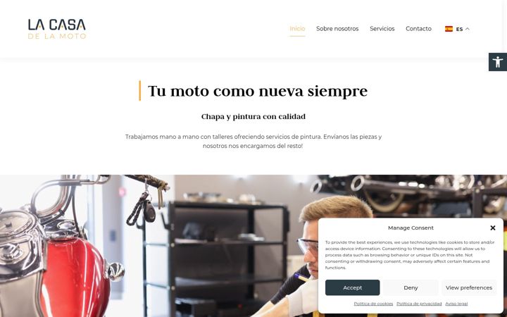 Screenshot of lacasadelamoto.net