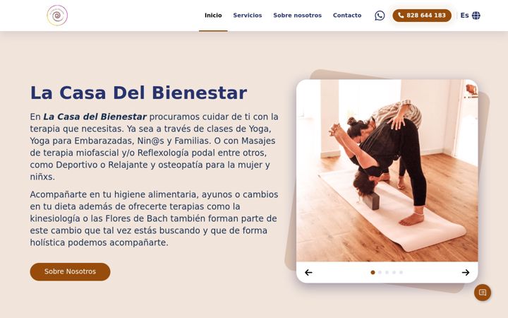 Screenshot of lacasadelbienestar.com.es