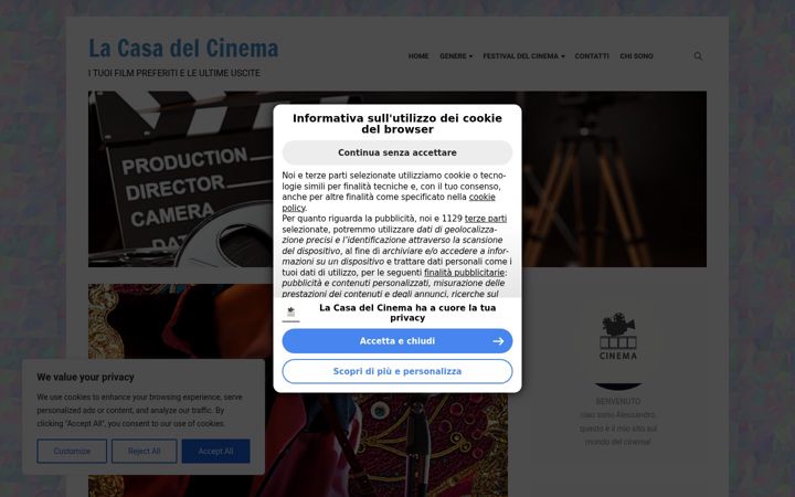 Screenshot of lacasadelcinema.altervista.org