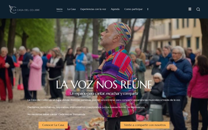 Screenshot of lacasadelcolibri.es