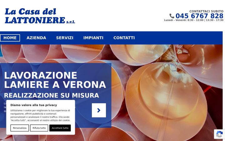 Screenshot of lacasadellattoniere.it
