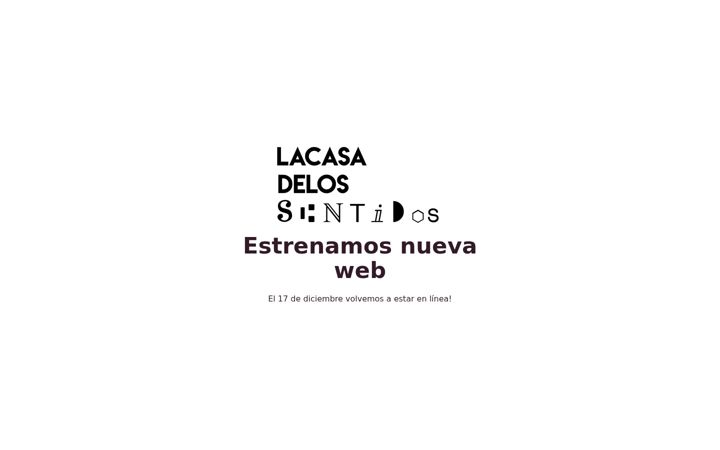 Screenshot of lacasadelossentidos.es