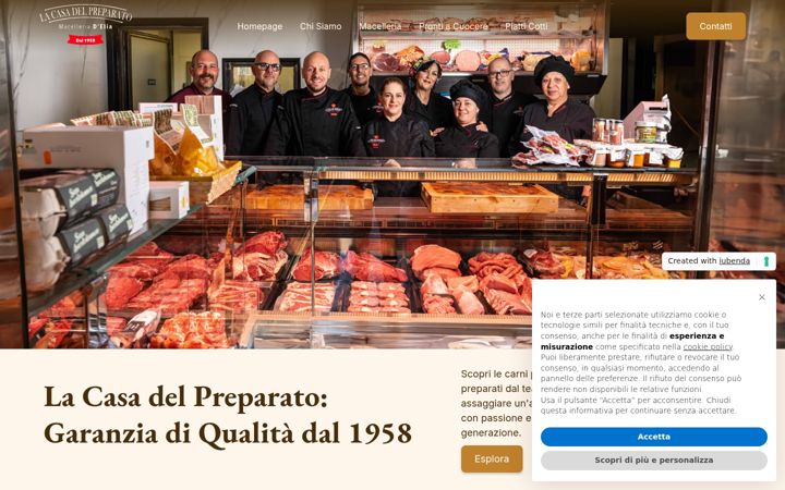 Screenshot of lacasadelpreparato.it