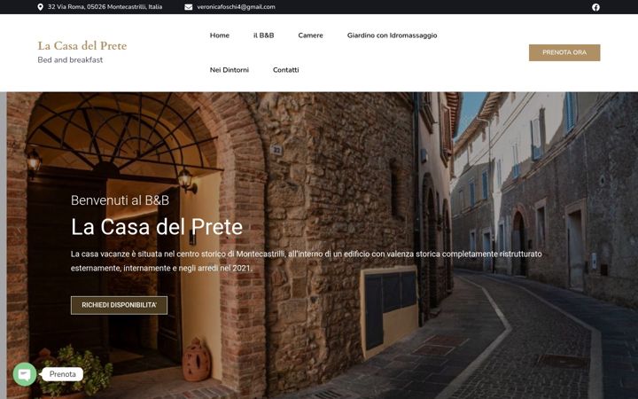 Screenshot of lacasadelprete.eu