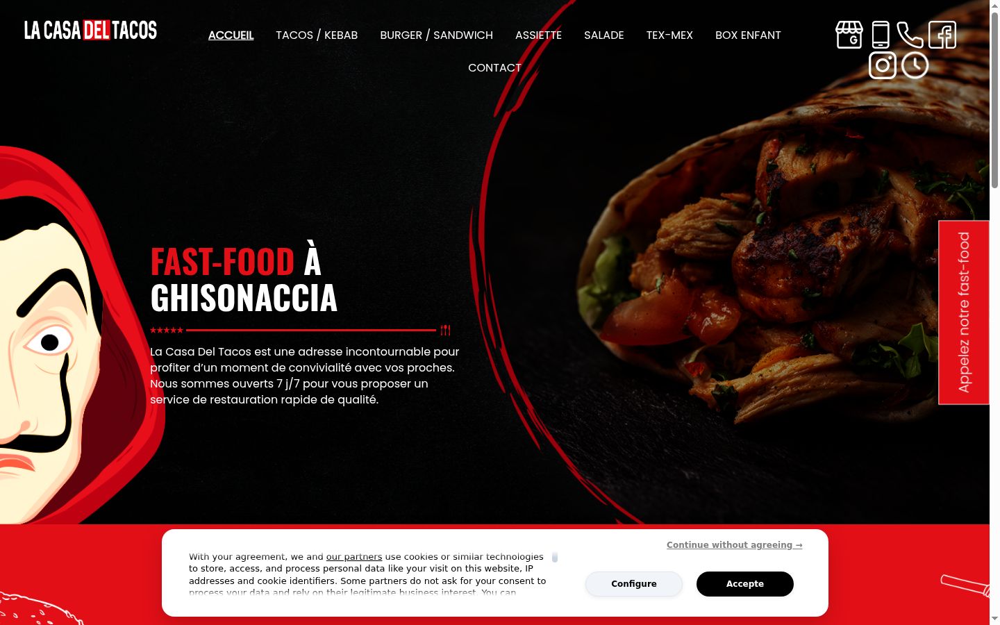 Screenshot tal-banner tal-kunsens muri qabel kwalunkwe interazzjoni
