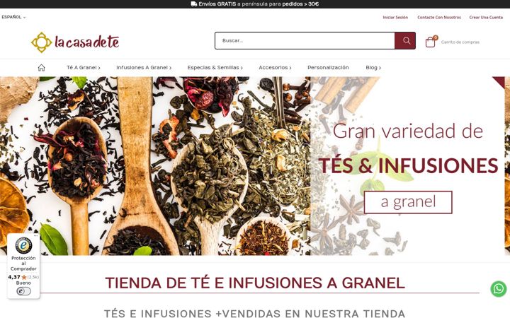 Screenshot of lacasadete.es