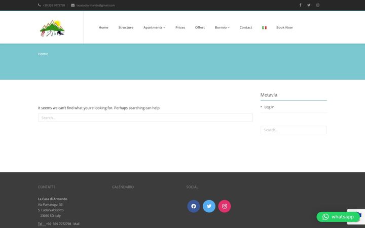 Screenshot of lacasadiarmando.com