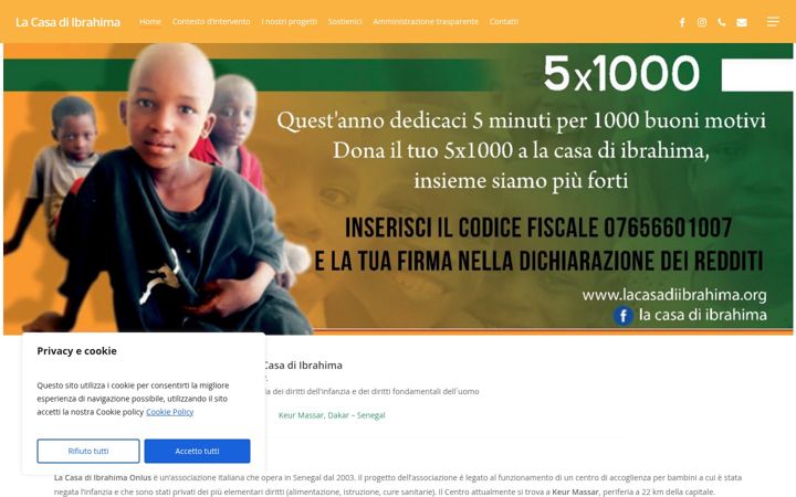 Screenshot of lacasadiibrahima.org